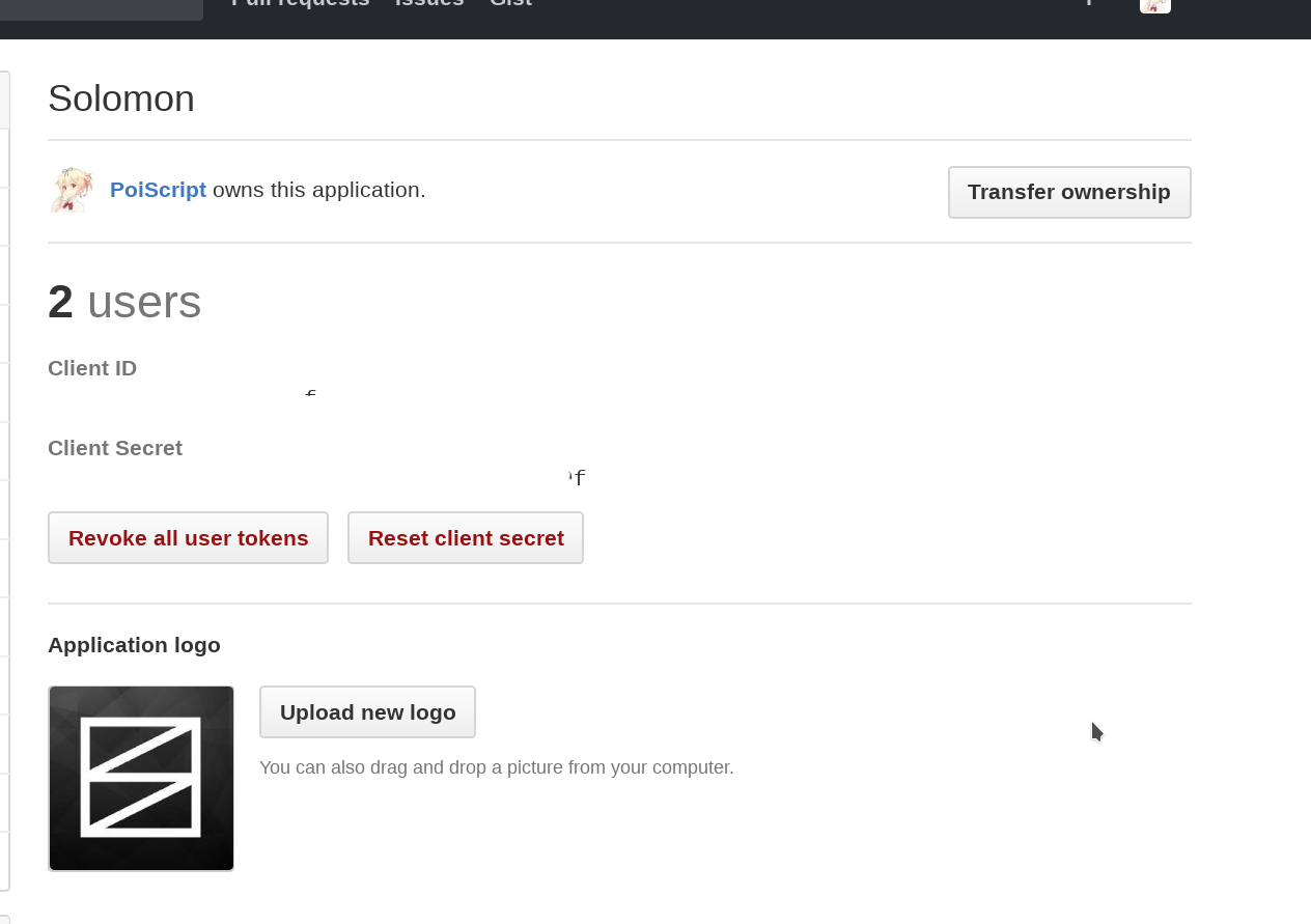 Client ID 和 Client Secret
