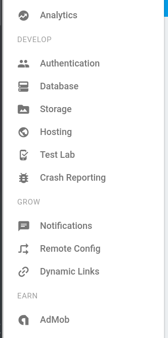 firebase 中的其他功能
