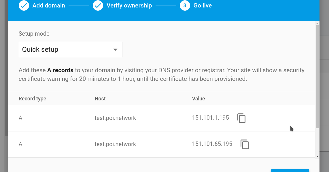在 Firebase 中验证域名