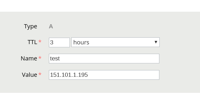 在 Gandi 中添加 A 记录