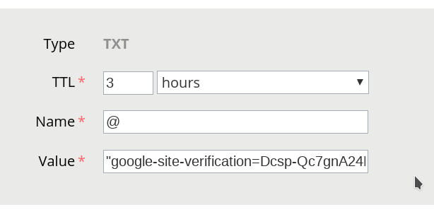 在 Gandi 中添加 TXT 记录