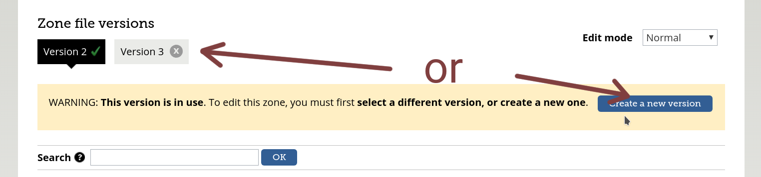 在 Gandi 中新建 version