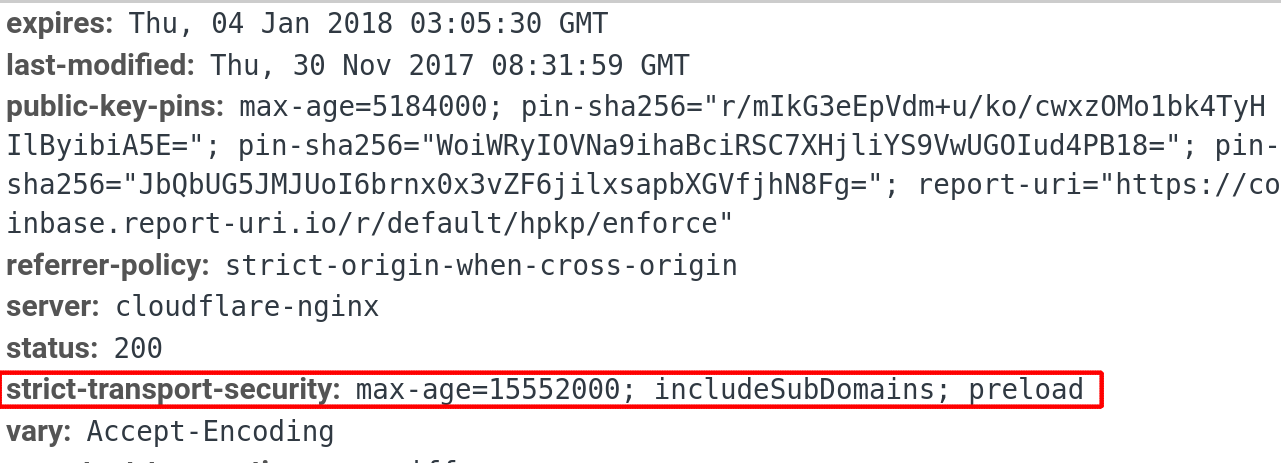 HTTP 响应头中的 HTST